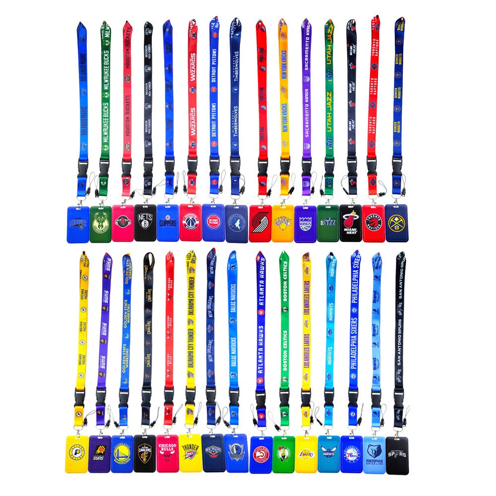 NBA ID Holder (ALL TEAM)  Complete set of rope + card holder