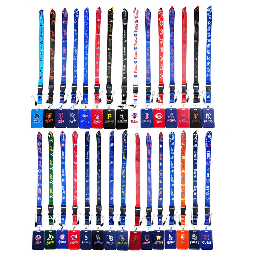 MLB ID Holder (ALL TEAM)  Complete set of rope + card holder