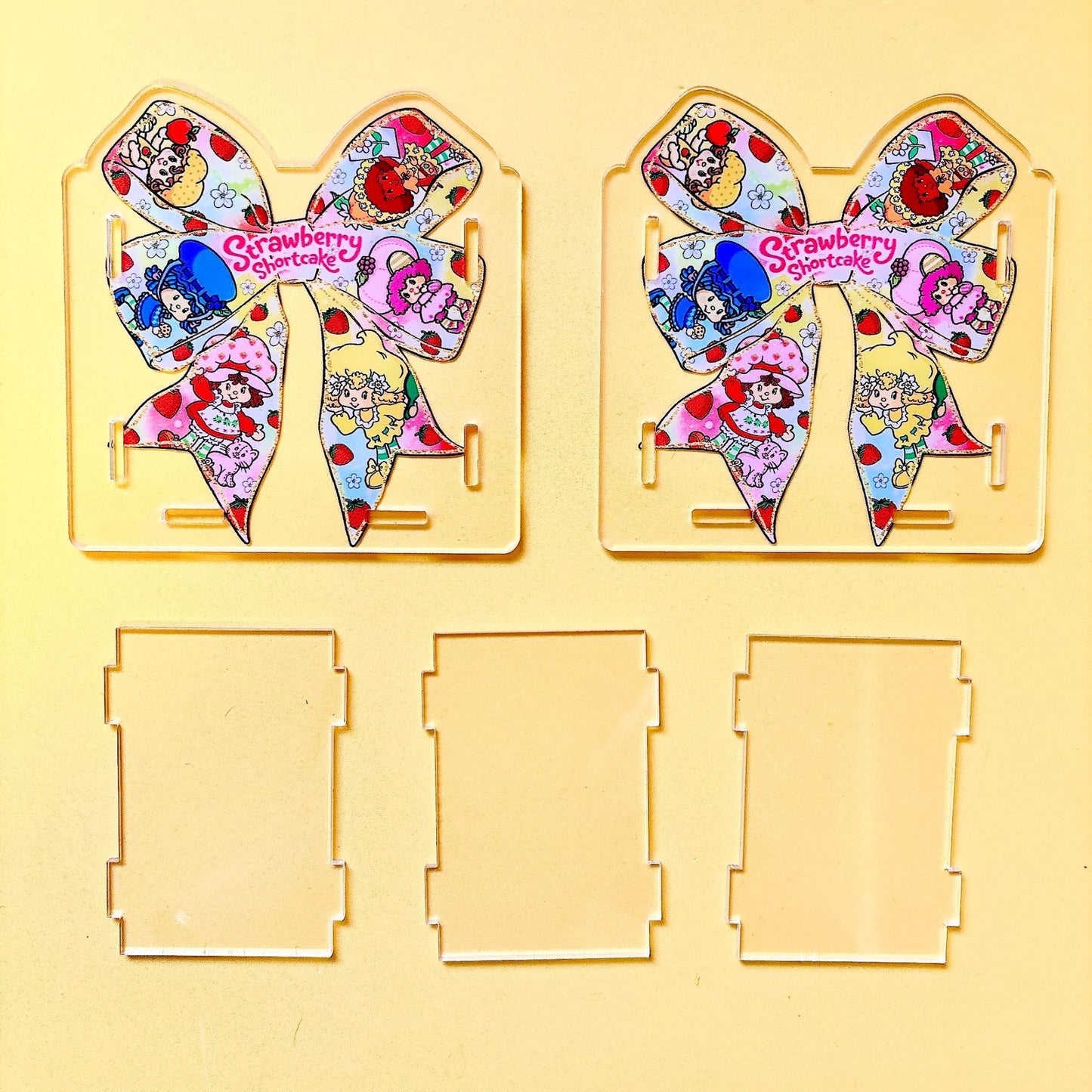 Acrylic Pen Holder Pen Box Storage Cross-bordertkus Hot-selling Strawberry Girlstrawberry Shortcake