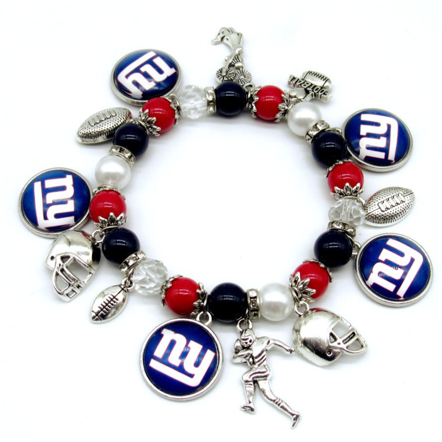 NFL Elastic Beaded Bracelet, Unisex