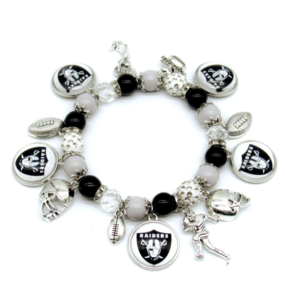 NFL Elastic Beaded Bracelet, Unisex