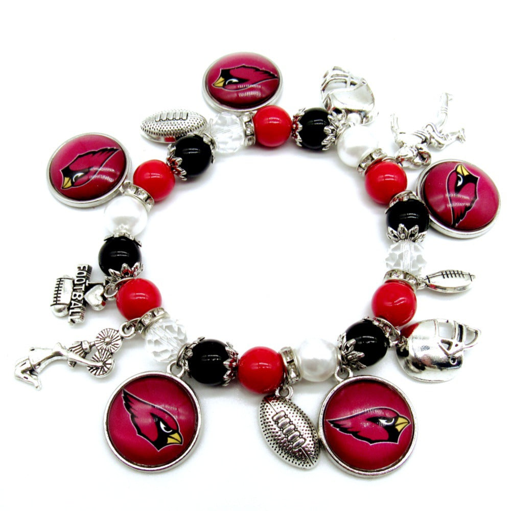NFL Elastic Beaded Bracelet, Unisex