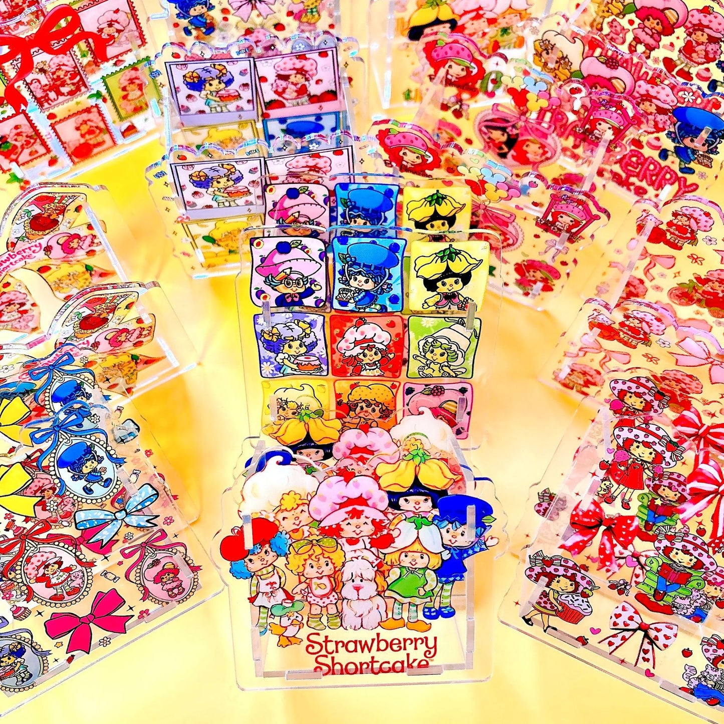 Acrylic Pen Holder Pen Box Storage Cross-bordertkus Hot-selling Strawberry Girlstrawberry Shortcake