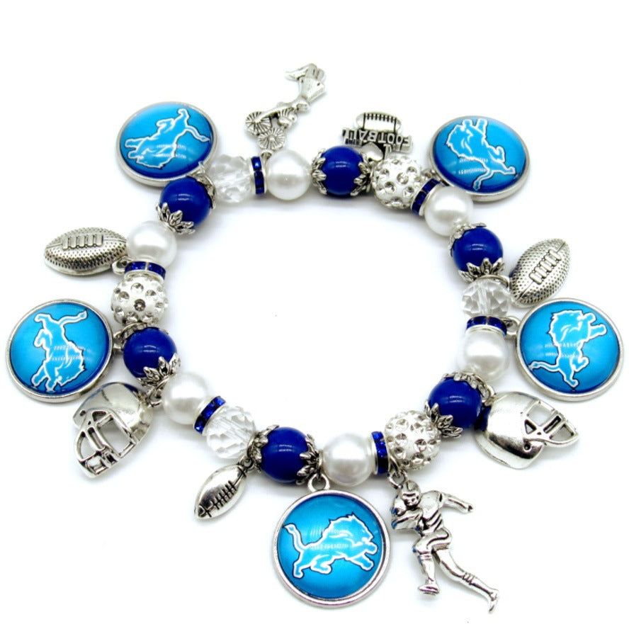 NFL Elastic Beaded Bracelet, Unisex