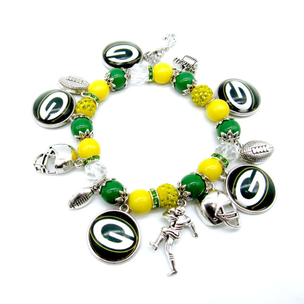 NFL Elastic Beaded Bracelet, Unisex