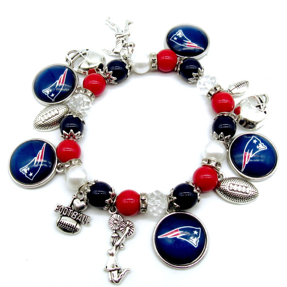 NFL Elastic Beaded Bracelet, Unisex