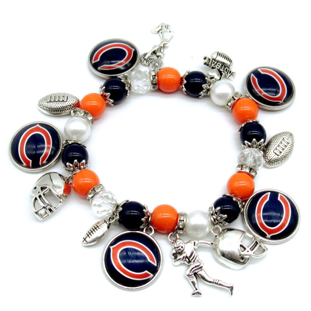 NFL Elastic Beaded Bracelet, Unisex