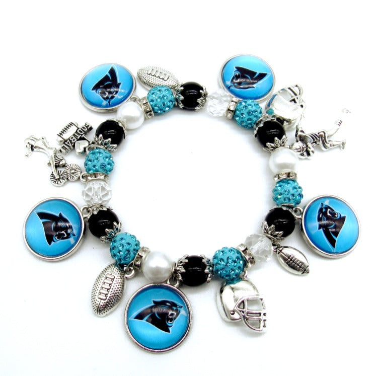 NFL Elastic Beaded Bracelet, Unisex