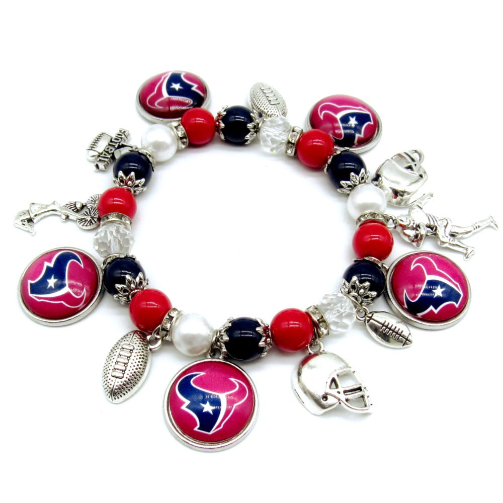 NFL Elastic Beaded Bracelet, Unisex