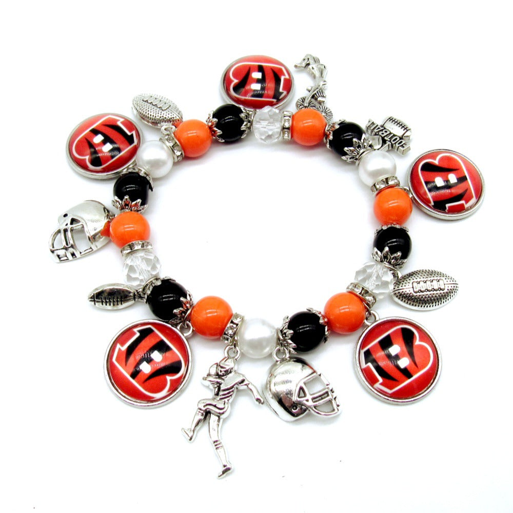NFL Elastic Beaded Bracelet, Unisex