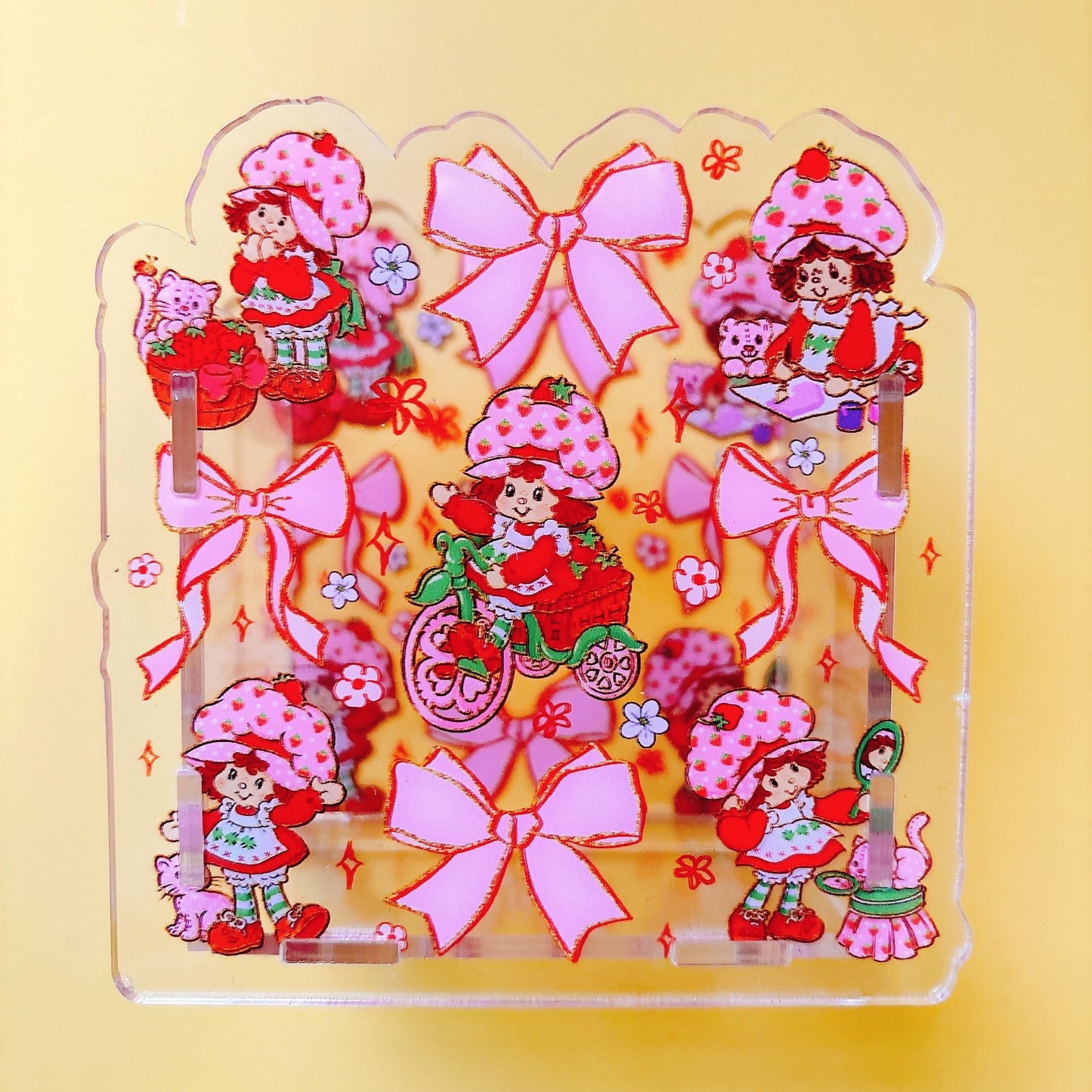 Acrylic Pen Holder Pen Box Storage Cross-bordertkus Hot-selling Strawberry Girlstrawberry Shortcake