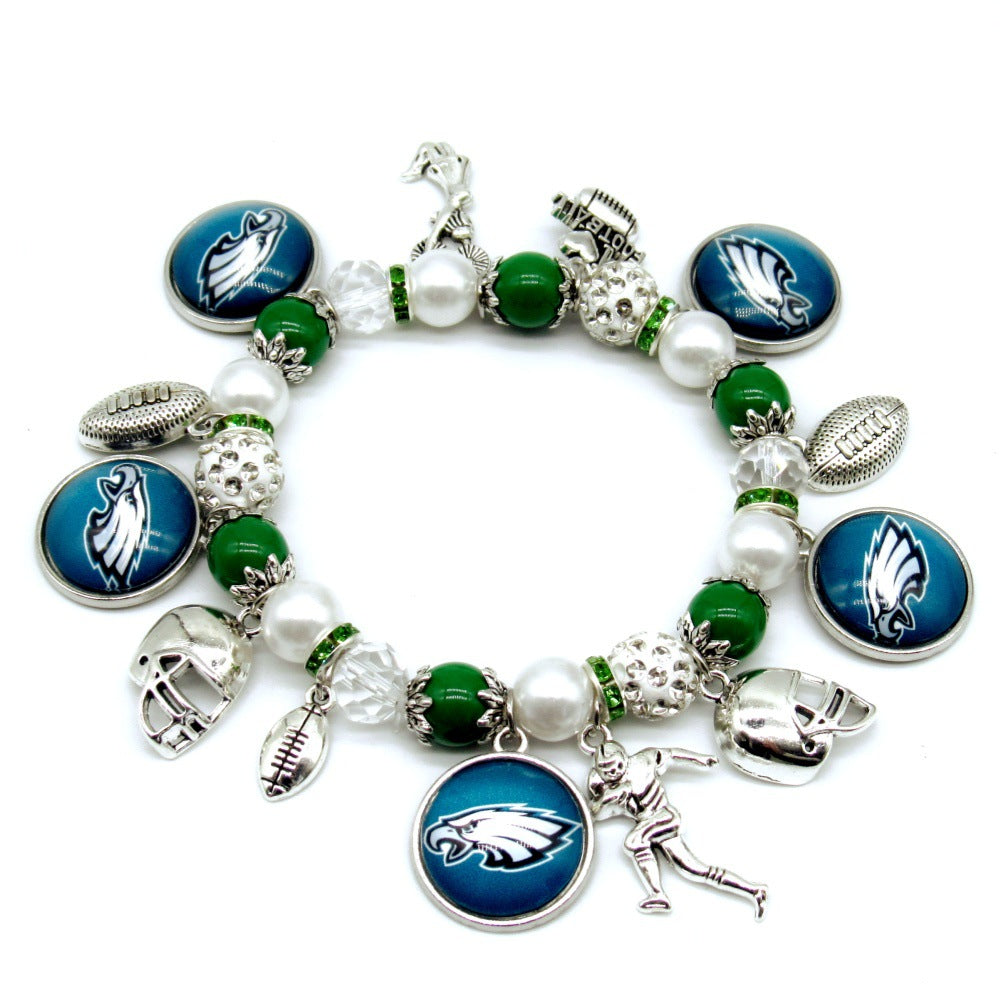 NFL Elastic Beaded Bracelet, Unisex