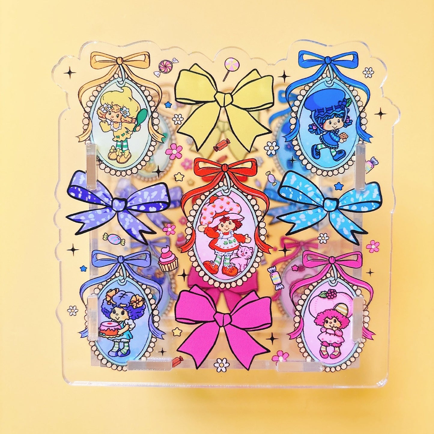 Acrylic Pen Holder Pen Box Storage Cross-bordertkus Hot-selling Strawberry Girlstrawberry Shortcake