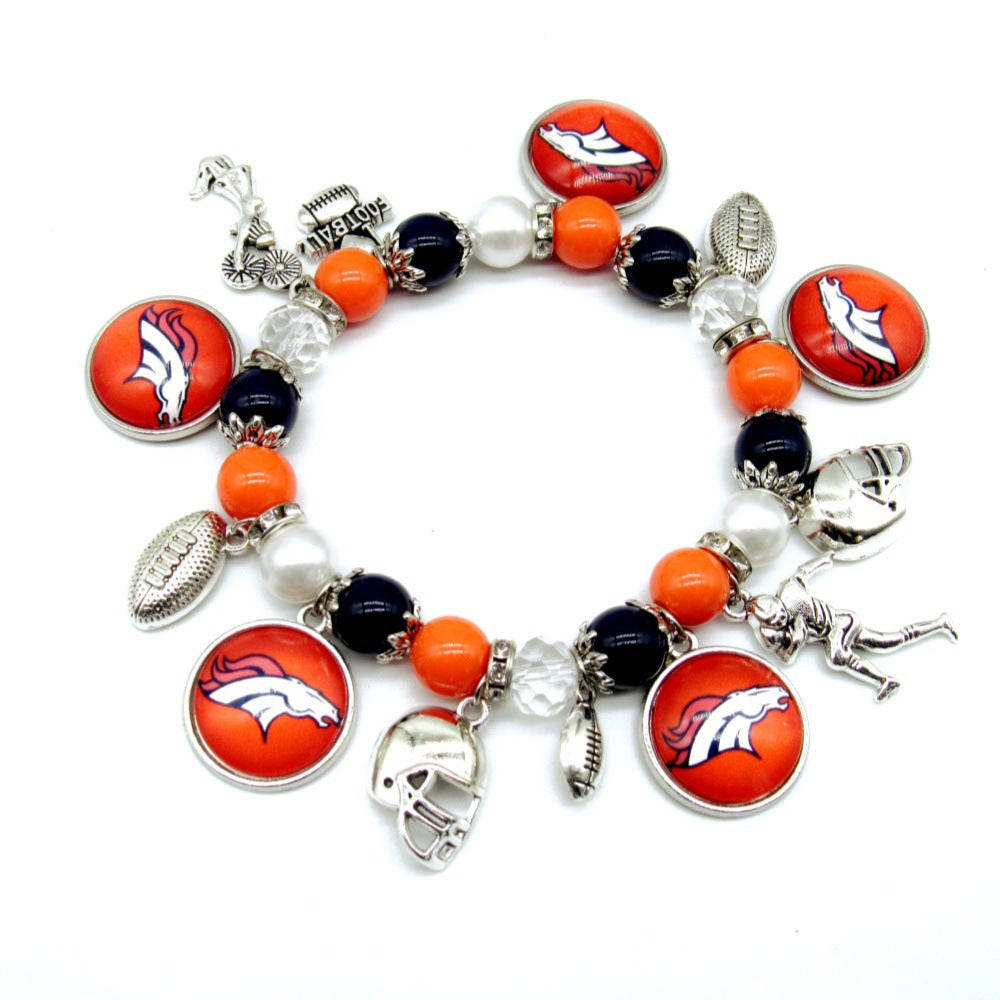 NFL Elastic Beaded Bracelet, Unisex