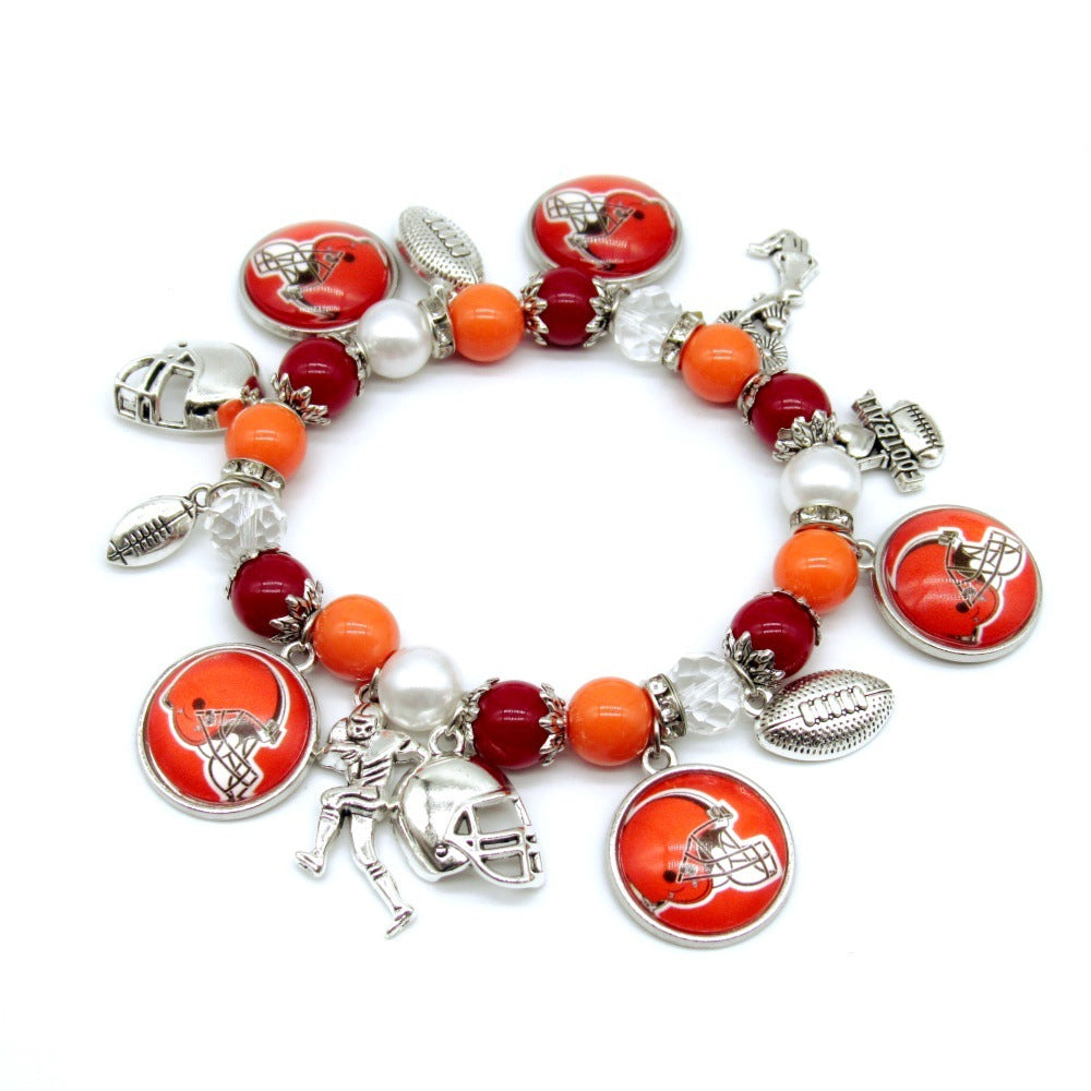 NFL Elastic Beaded Bracelet, Unisex