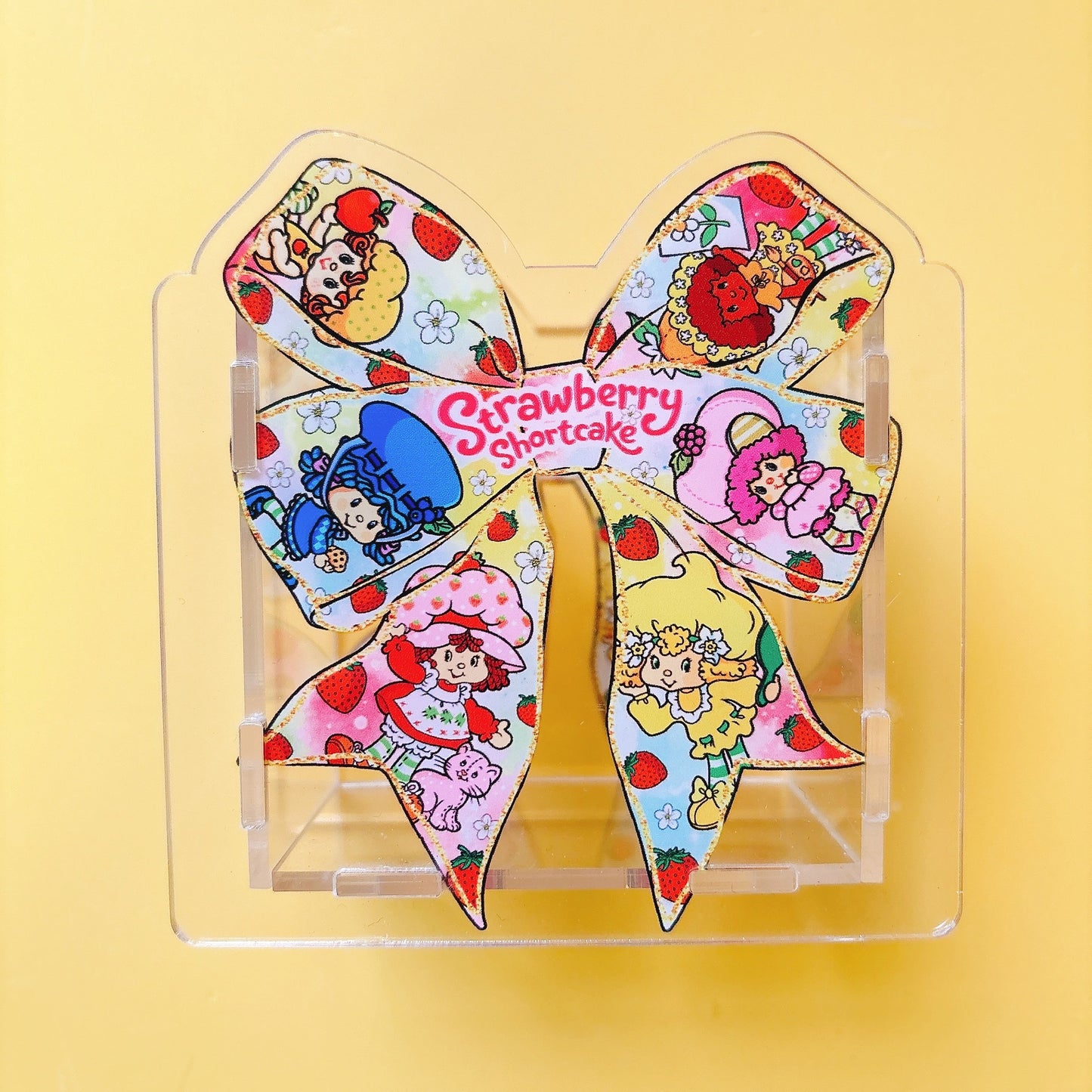 Acrylic Pen Holder Pen Box Storage Cross-bordertkus Hot-selling Strawberry Girlstrawberry Shortcake
