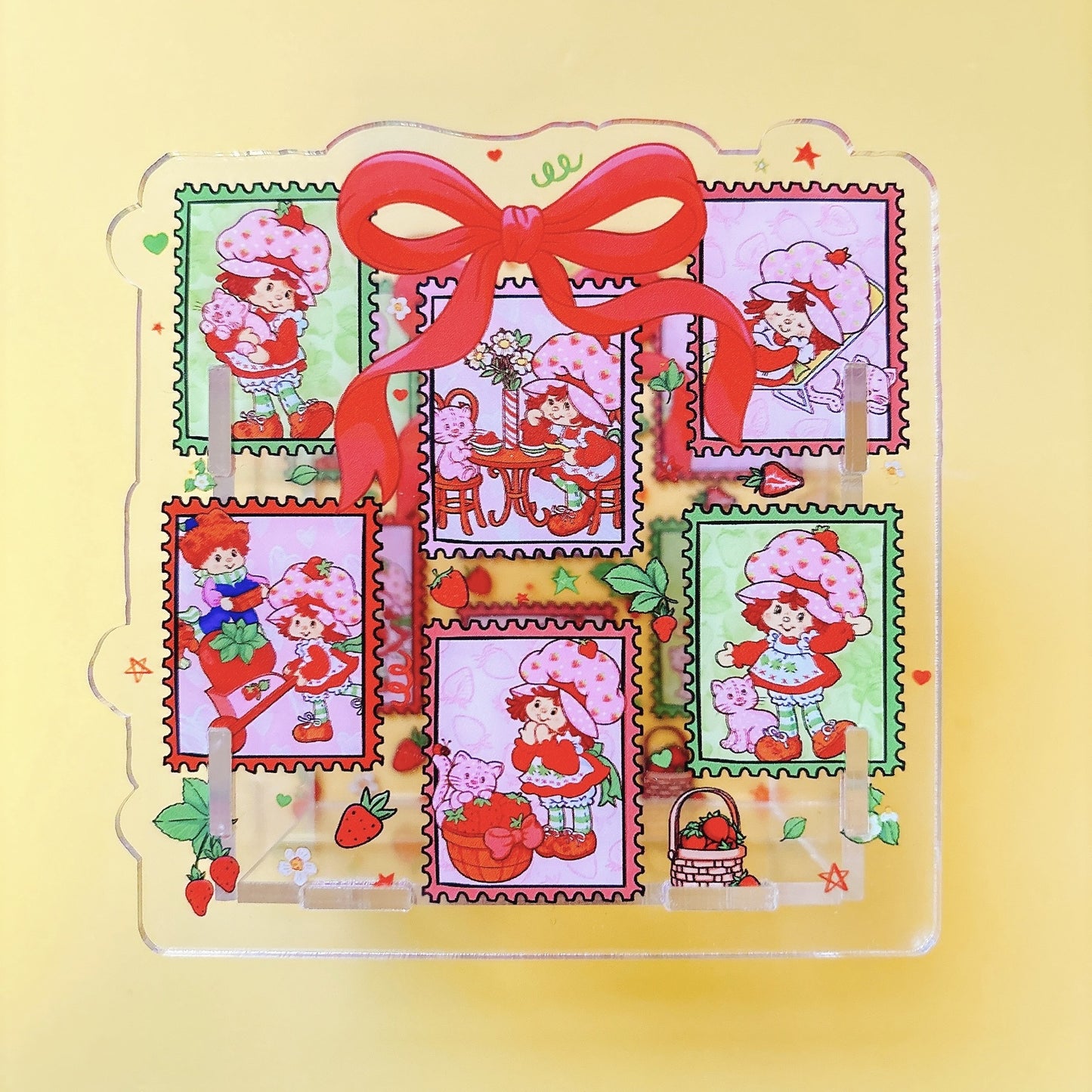 Acrylic Pen Holder Pen Box Storage Cross-bordertkus Hot-selling Strawberry Girlstrawberry Shortcake