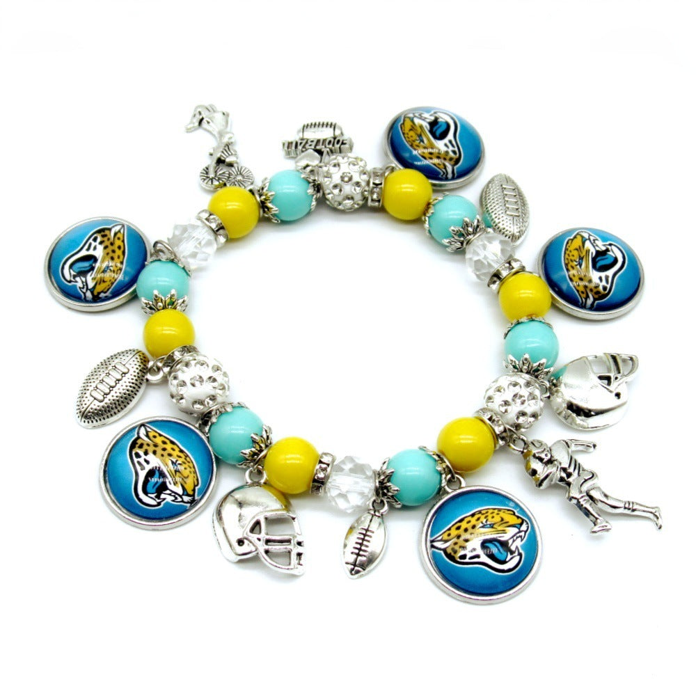 NFL Elastic Beaded Bracelet, Unisex