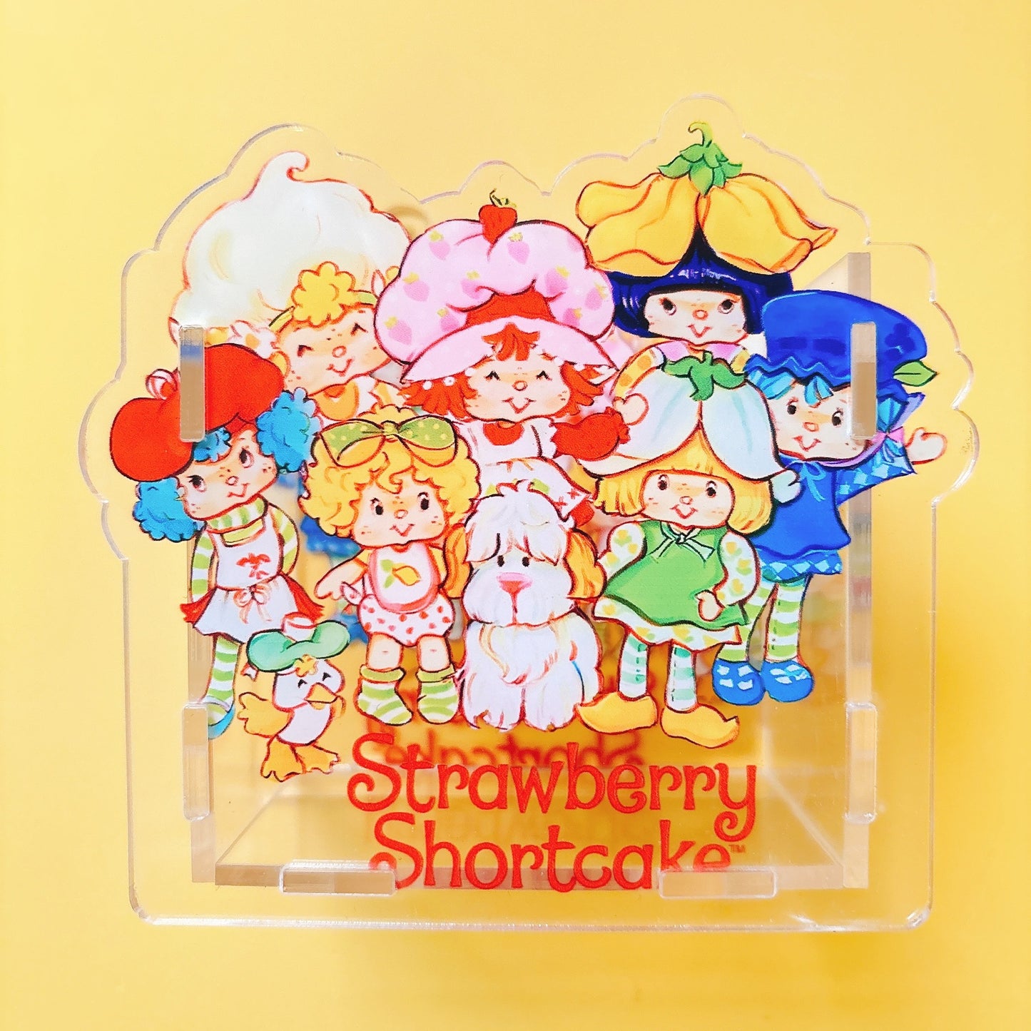 Acrylic Pen Holder Pen Box Storage Cross-bordertkus Hot-selling Strawberry Girlstrawberry Shortcake